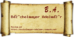 Büchelmayer Adelmár névjegykártya